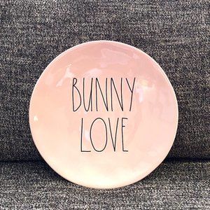 Rae Dunn Pink Bunny Love Plate
